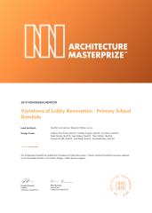 Certificate of Architecture Master Prize Award